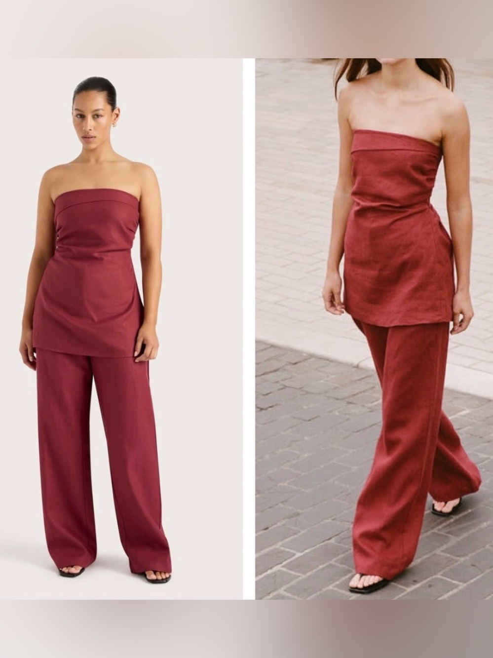 Faithful The Brand Lulea Pant in Wine | size M | NWT